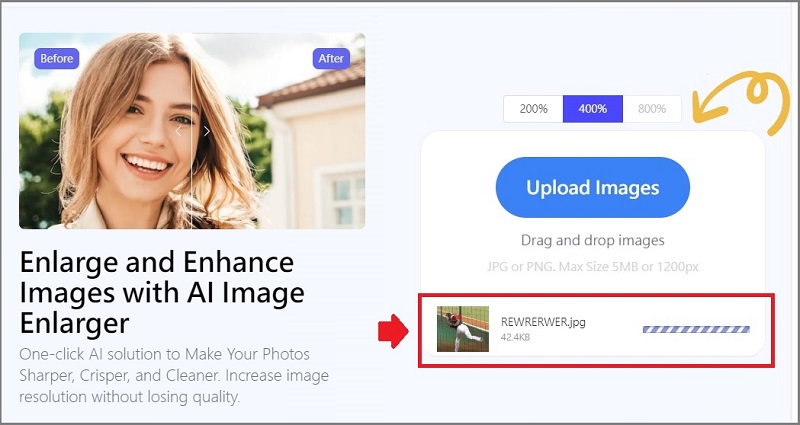 AI線上軟體讓照片放大不模糊不失真，提升清晰度修復照片細節/AI Image Enlarger